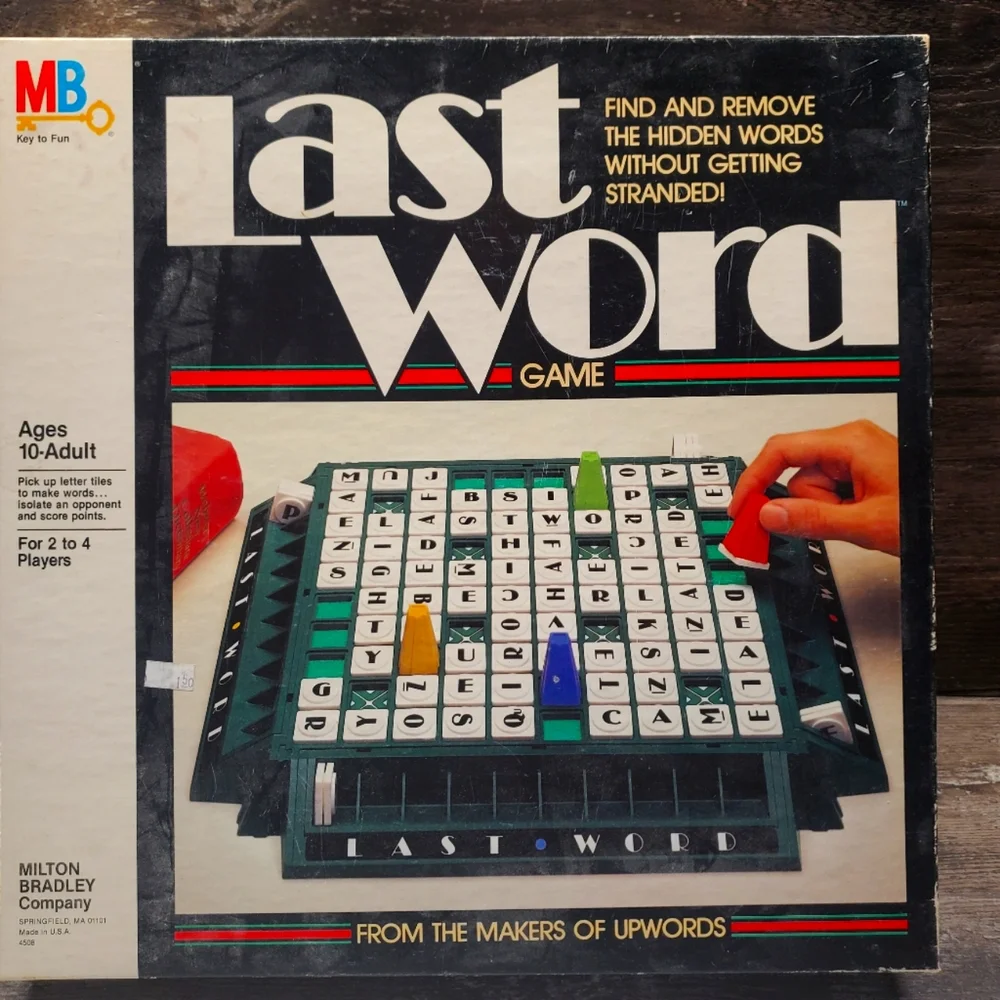 Vintage‎ Milton Bradley Last Word 1985 game From The Makers Of Upwords Complete!